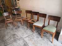 Krzesła komplet 6 sztuk lata 50-60 te vintage