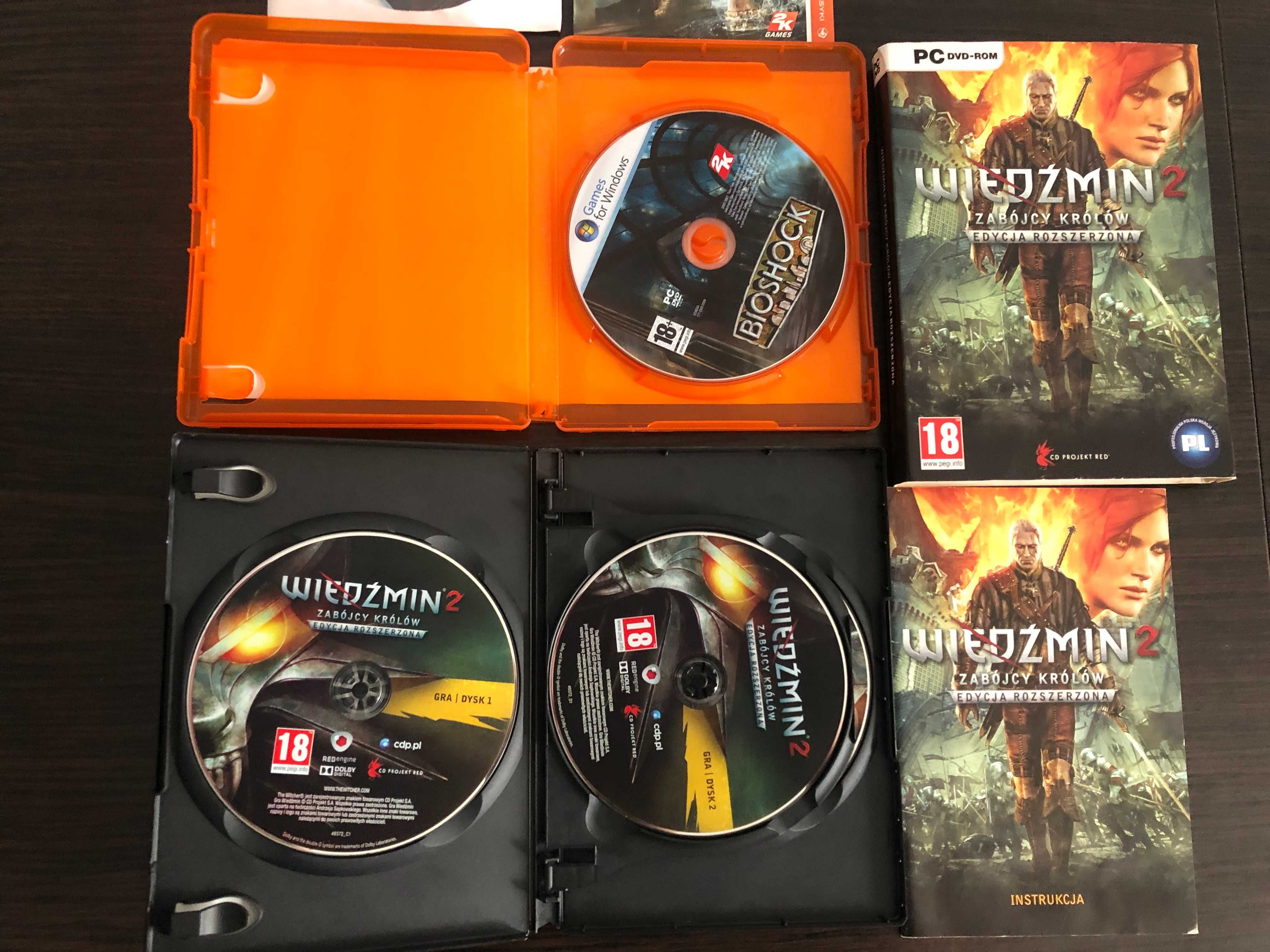 2 gry bioshock /wiedzmin zabójcy królów (ed.rozszerzona )