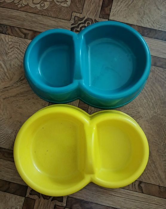 Миска для котов, двойная