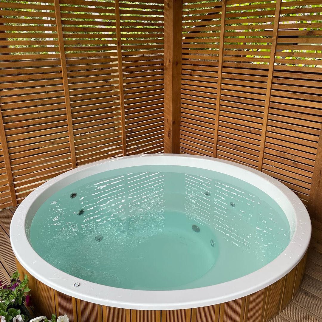 Balia ogrodowa Jacuzzi dla 2-8 osób | Gorąca beczka z piecem Hot Tube