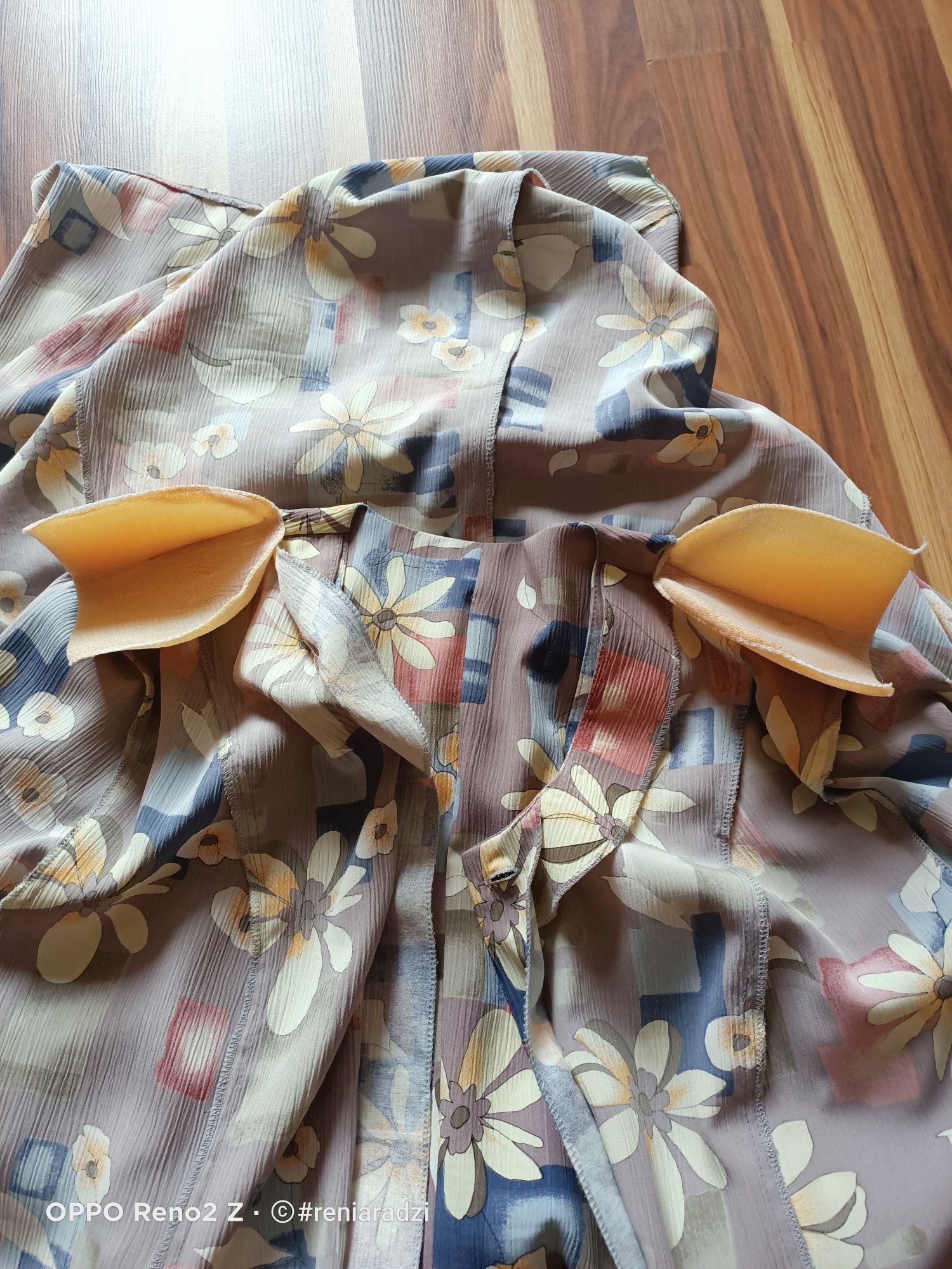 Sukienka, damska, r.46, 3XL, długa, kwiaty