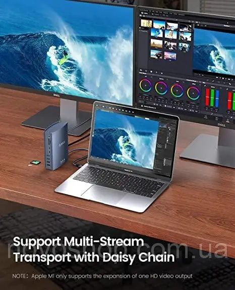 Док-станція ORICO TB3-S3 USB C подвійний монітор Thunderbolt 3 док-ста