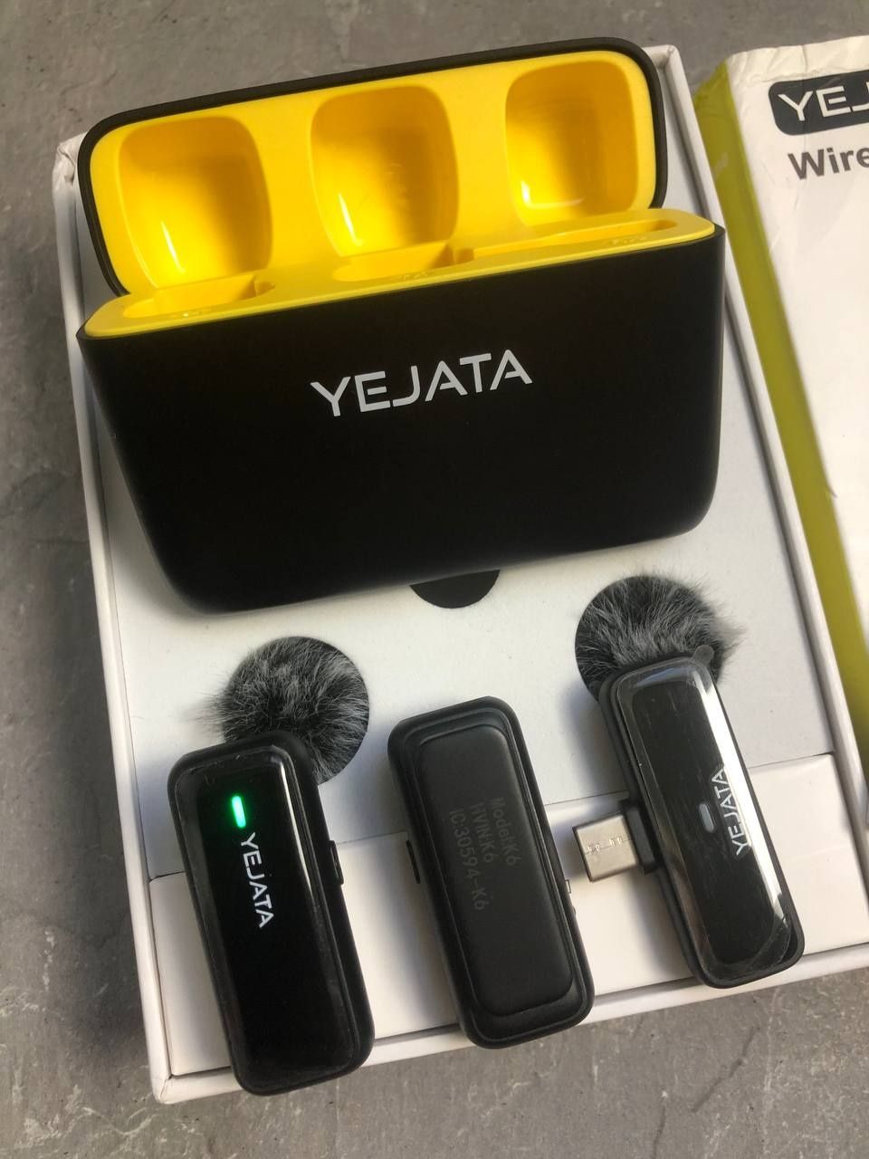 Беспроводная микрофонная система YEJATA Wireless Microphone, модель K6