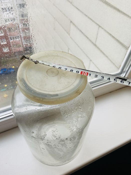 Банка стеклянная 5 литровая с крышкой