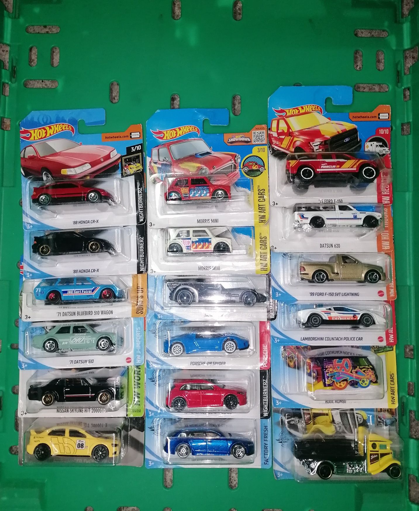 Vários Hot Wheels (2015 até 2021)