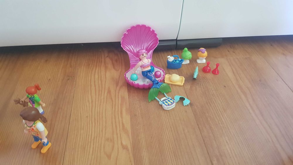 Playmobil zestaw mix 9543, 70558, 70096 karuzela syrenka