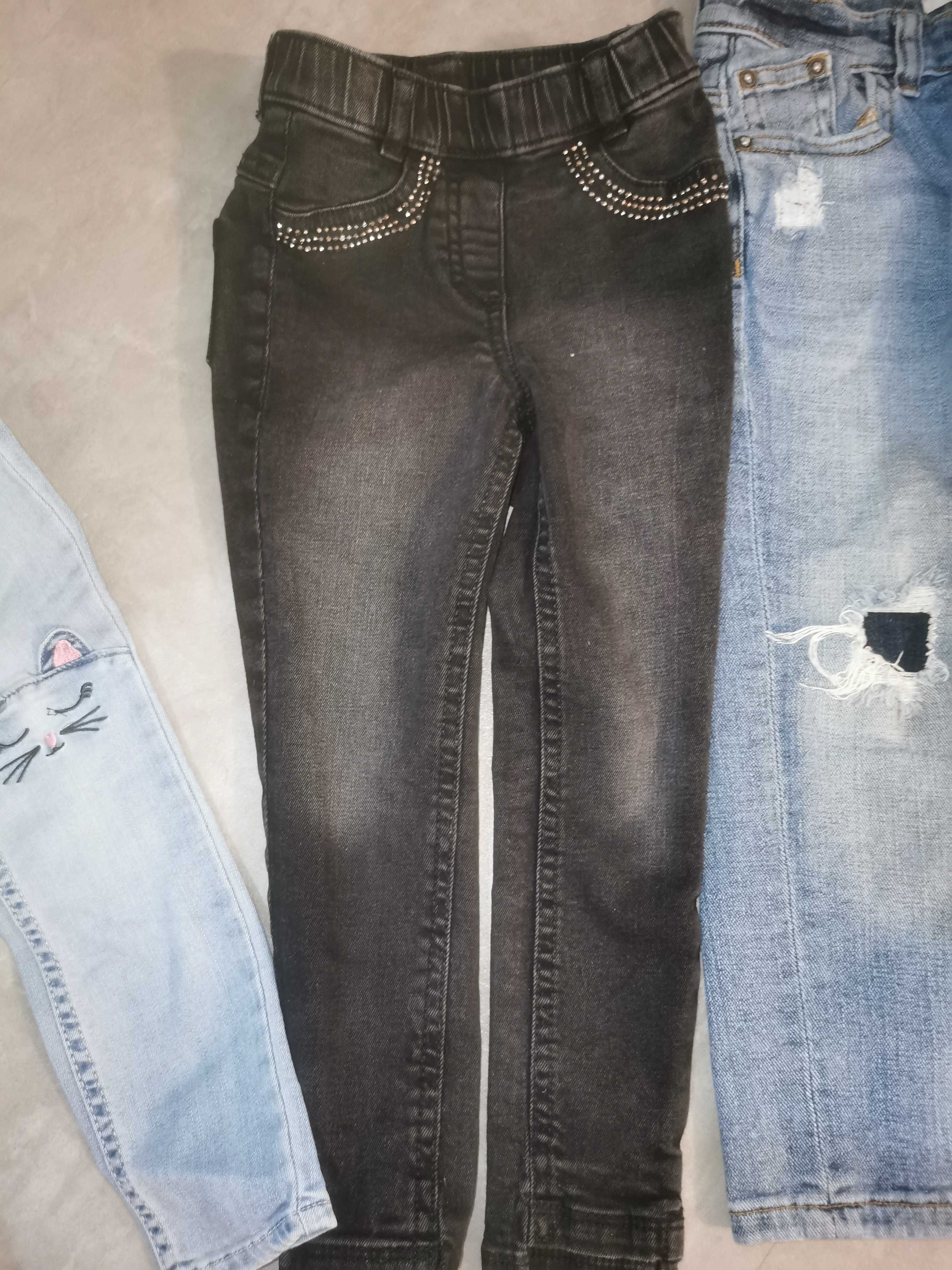 Spodnie 4x dziewczynka 98 jeansy HM CDRL