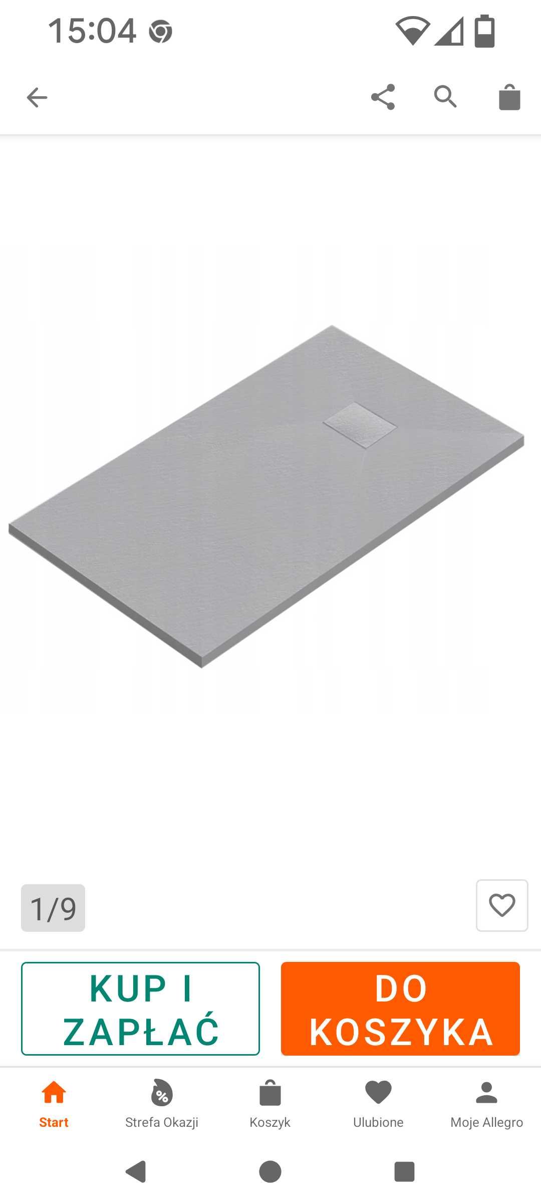 Brodzik łazienkowy 80x120 Veldman +syfon