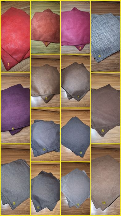 Nowe poszewki na poduszki 40×40 duża ilość