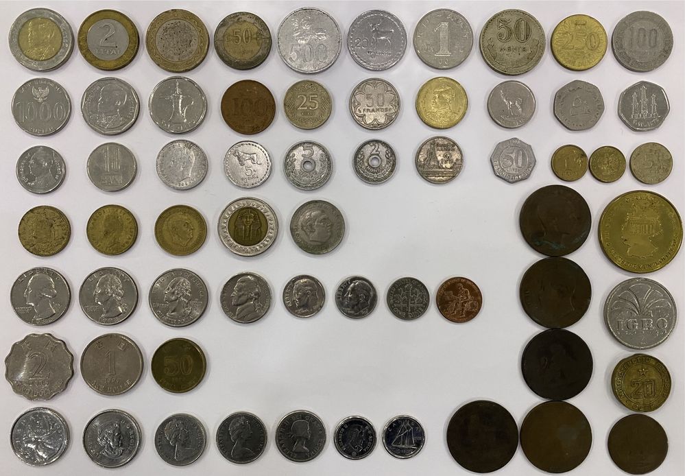 Монеты разных иностранных государств