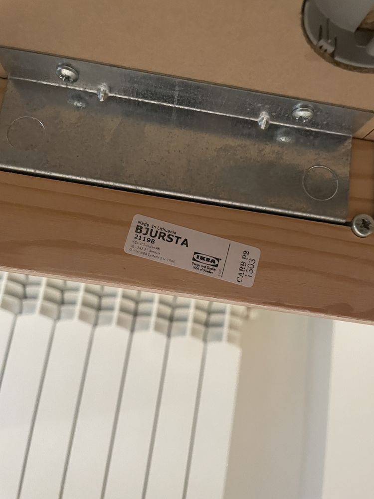 Stół rozkładany IKEA BJURSTA, OKLEINA DĄB 140/180/220 x 84