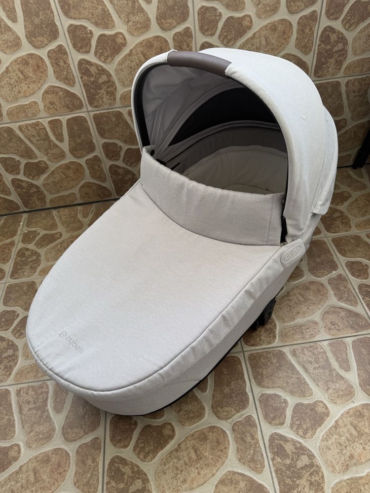 Gondola Cybex Balios S Lux Lava Grey + przescieradło i ochraniacz