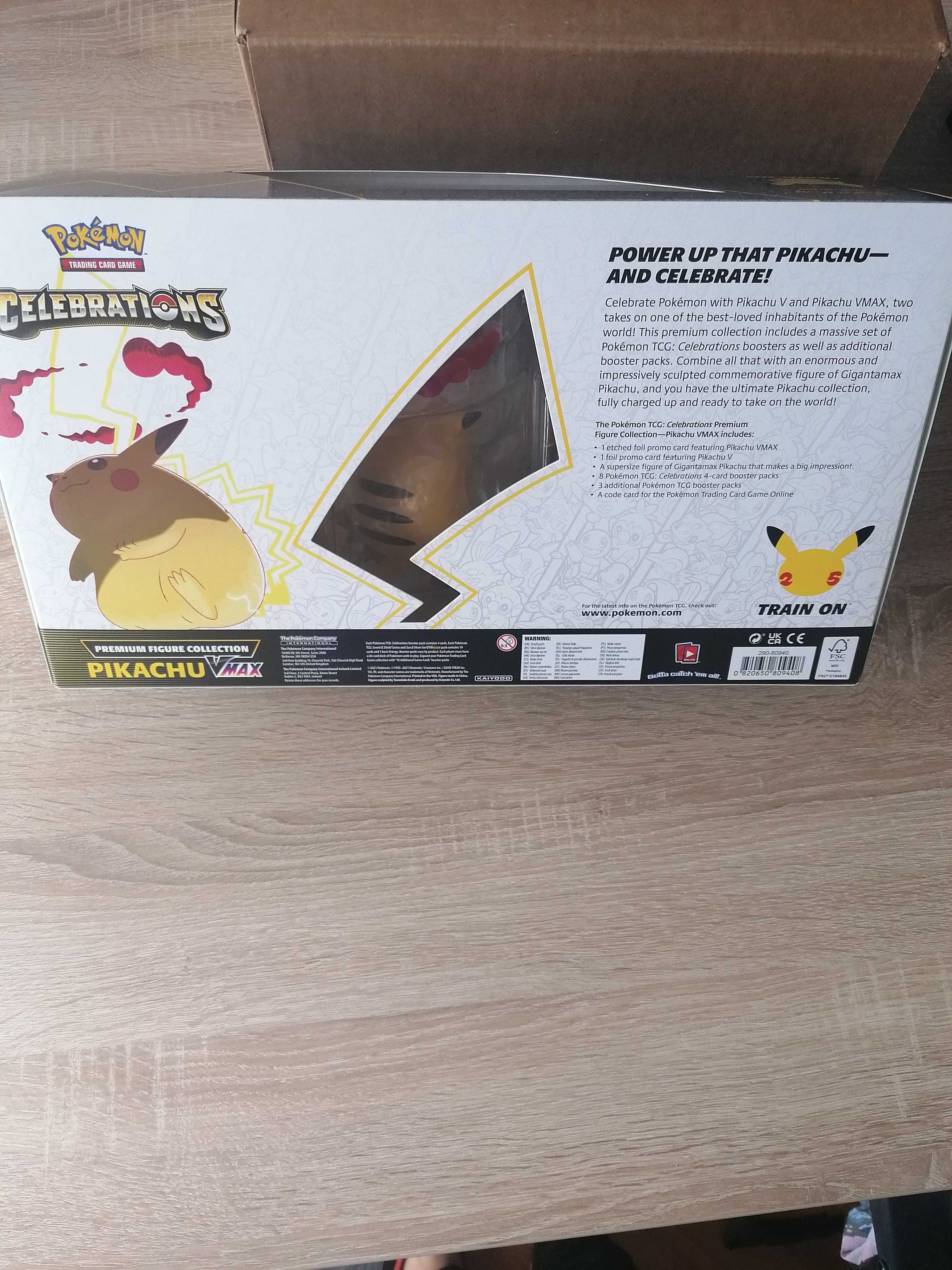 Pokemon TCG Box Celebrations Premium Figure Collection Pikachu VMAX