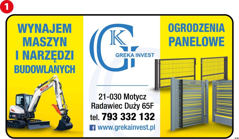 Wynajem maszyn. Ładowarka Bobcat , minikoparka koparka bez operatora