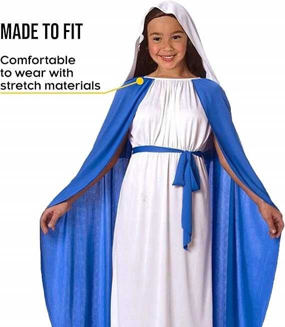 Strój MARYJA MATKA BOSKA ŚWIĘTA MARIA rozm. 122/128 cm jasełka K442