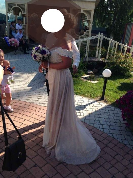 Выпускное свадебное платье цвет айвори ivory белое платье шикарное