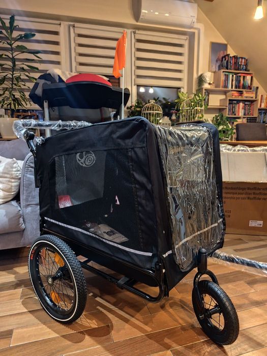 Spora przyczepka rowerowa / wózek dla psa - do 40 kg
