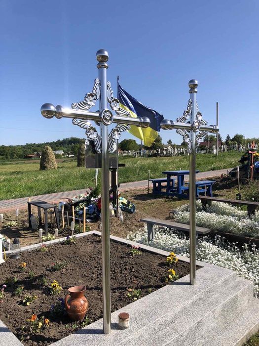 Хрест могильний нержавійка