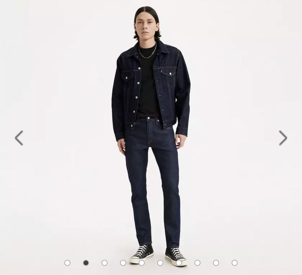 Джинси темно сині Levis slim taper