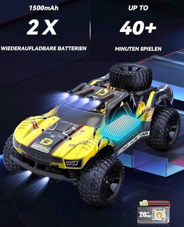 Samochód RC 48kmh 4WD Offroad 2xAkumulator LED Dla Dzieci i Dorosłych