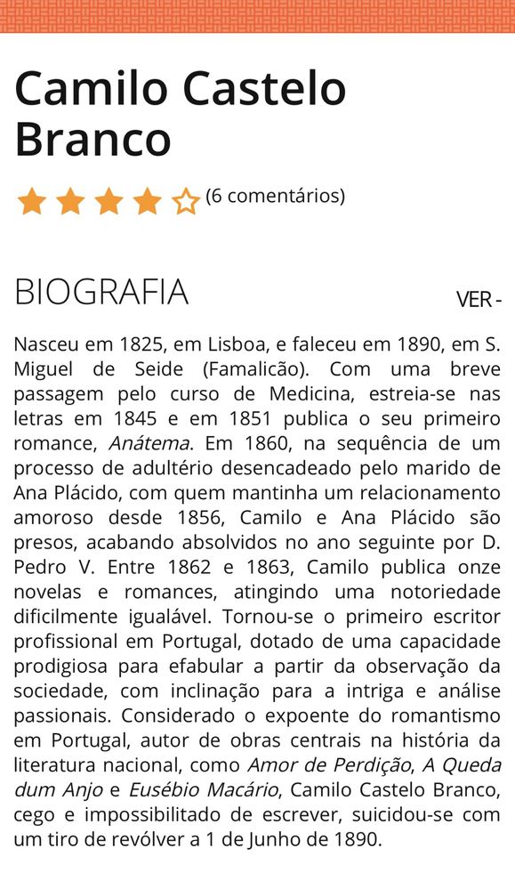 “A Brasileira de Prazins”, Camilo Castelo Branco