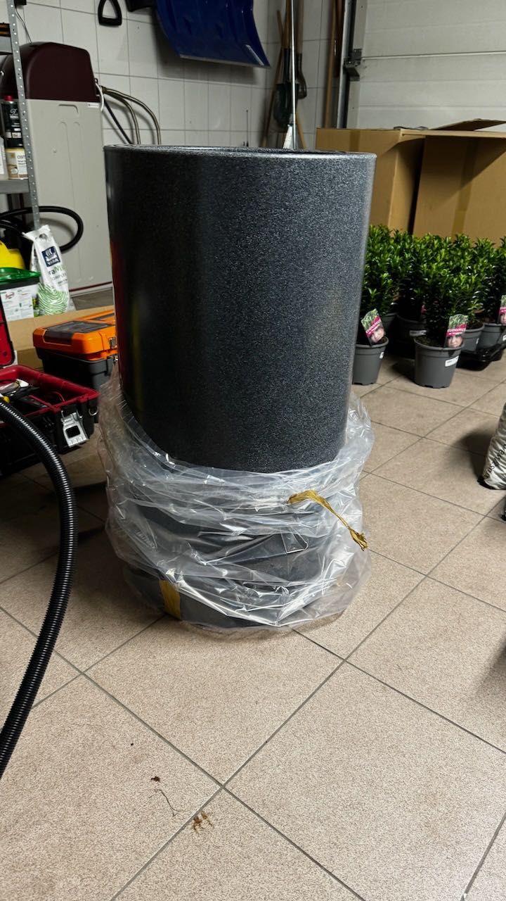 Donica ogrodowa Tilla 75cm szary walec