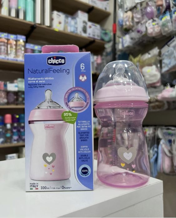 Бутилочка пляшечка для годування 6м+ Chicco