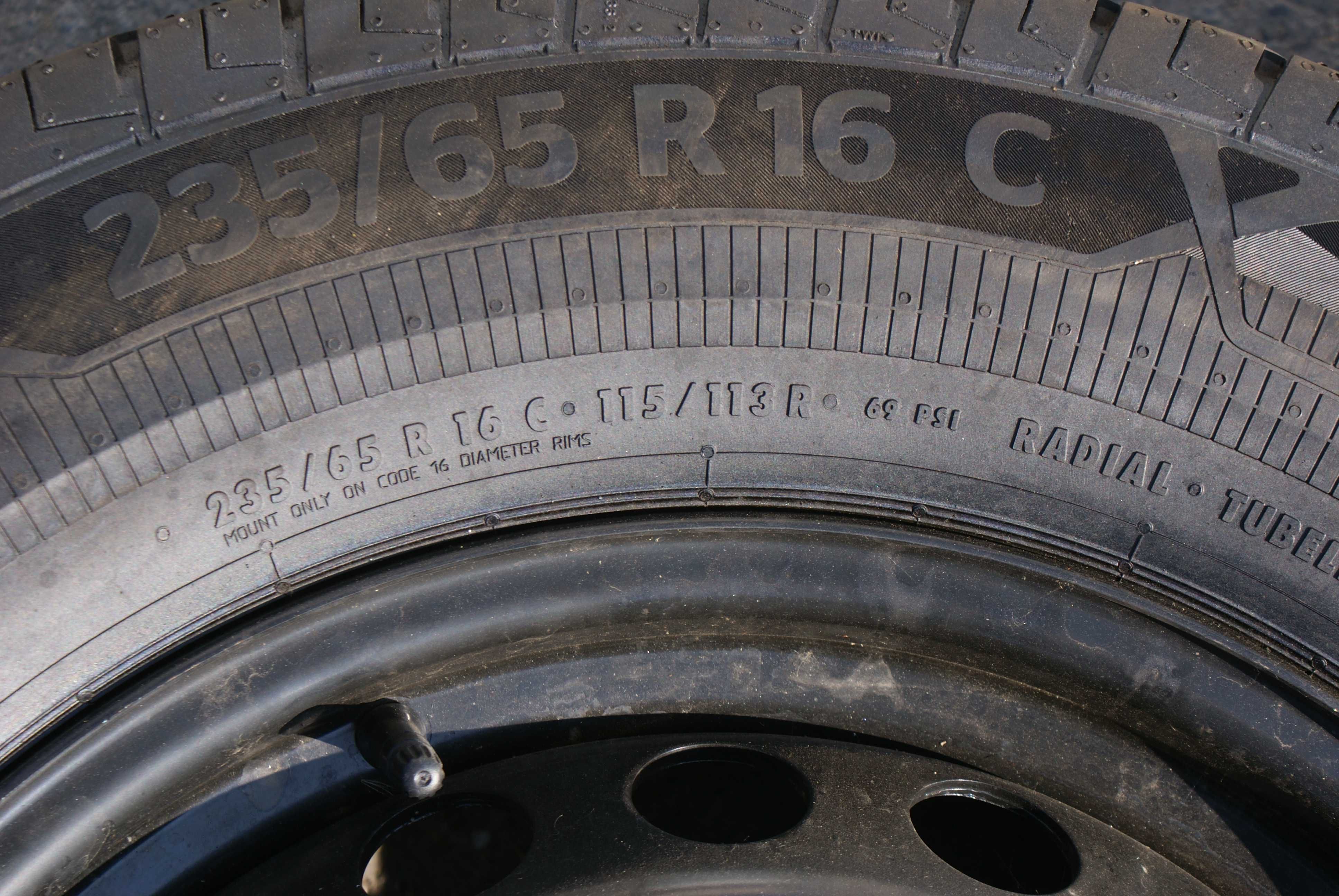 NOWE Koła LATO 235/65r16C Ford Transit Continental TPMS