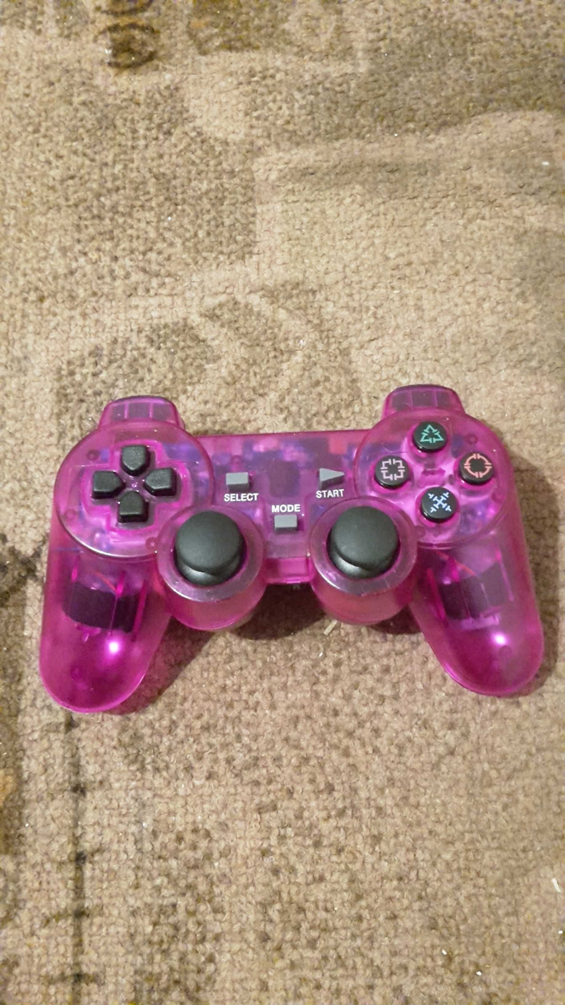 Pad do Playstation 2 bezprzewodowy fioletowy