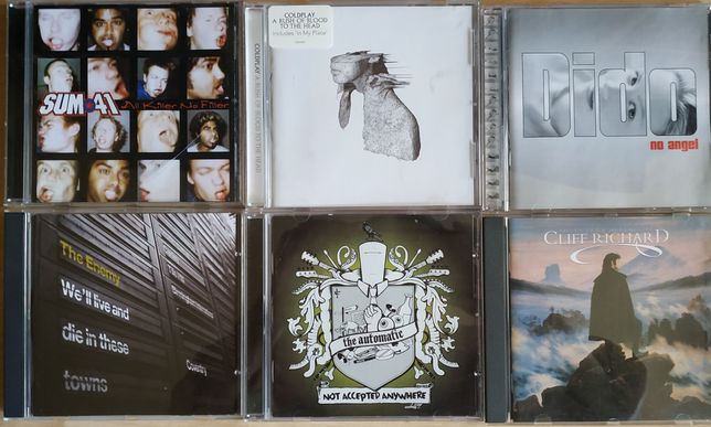 Płyty CD sześć sztuk. Coldplay, Sum 41