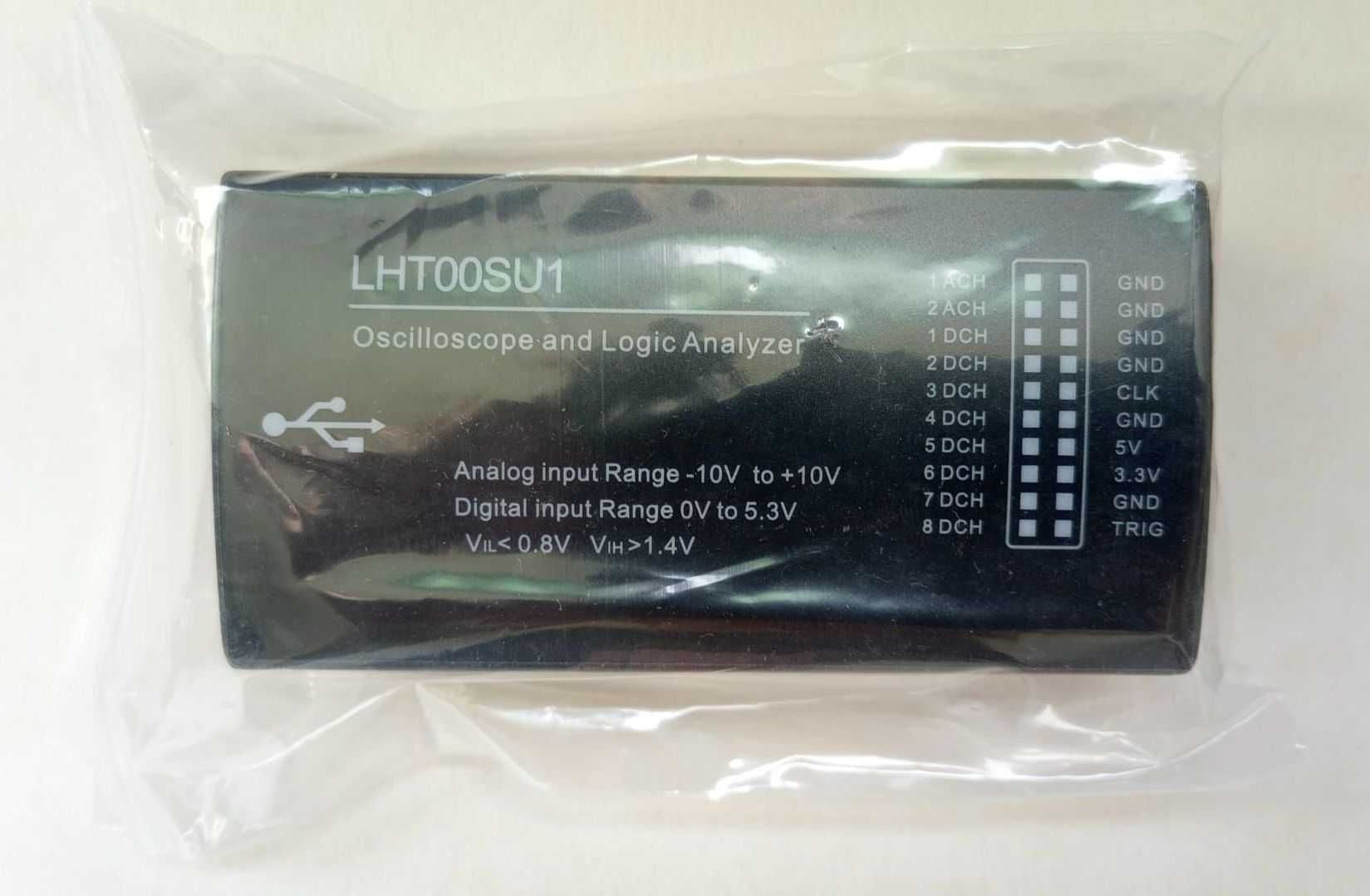 LHT00SU1 USB осциллограф 2 канала / логический анализатор 8 каналов