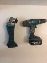 MAKITA Szlifieka kątowa BGA452 oraz Wkrętarka BHP453