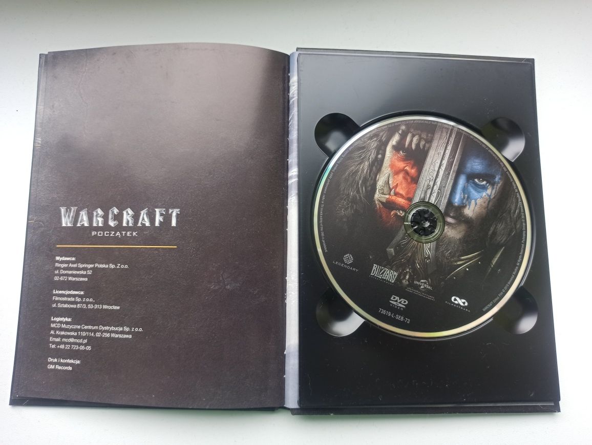 Warcraft Początek Film DVD + książka