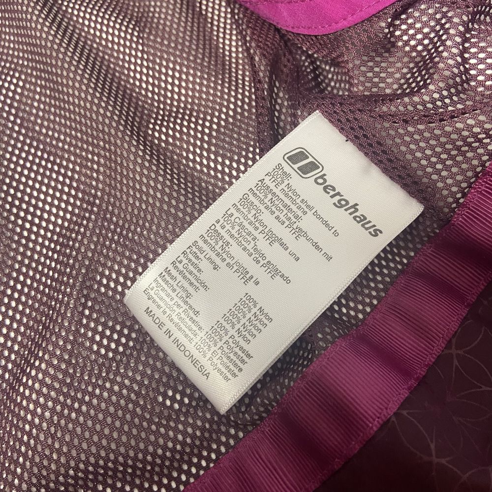 Куртка вітровка дощовик berghaus gore-tex мембрана