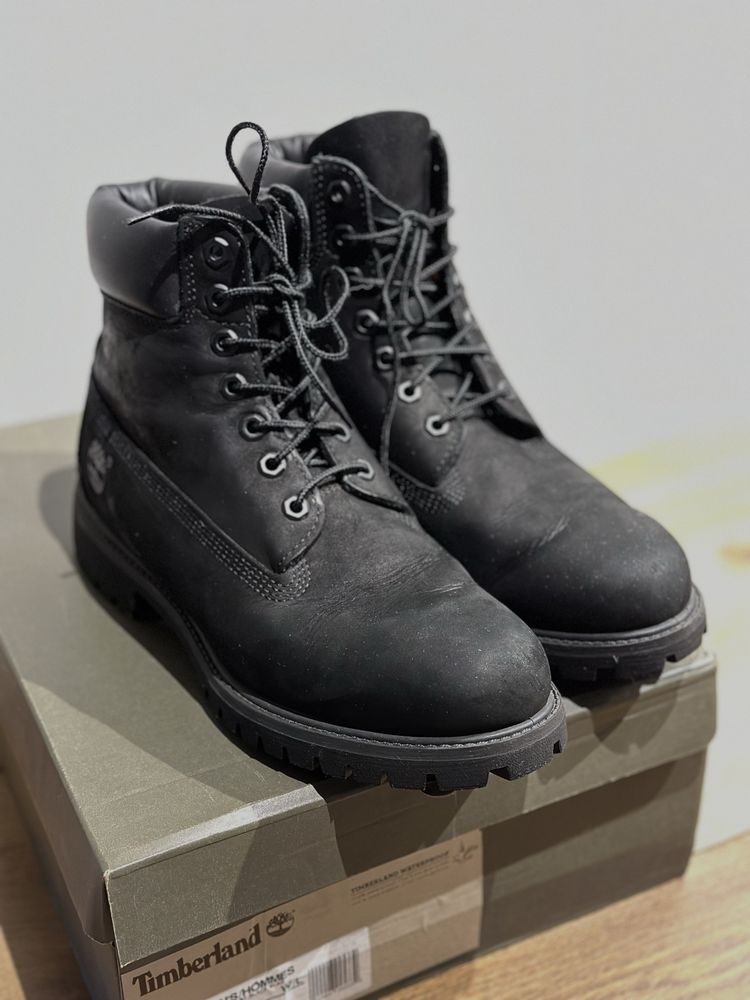 męskie buty Timberland Premium 6 Inch Boot Black w rozmiarze EU 43