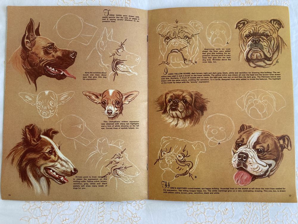 Revista “How to draw and paint animal expressions”, de W. Wilwerding