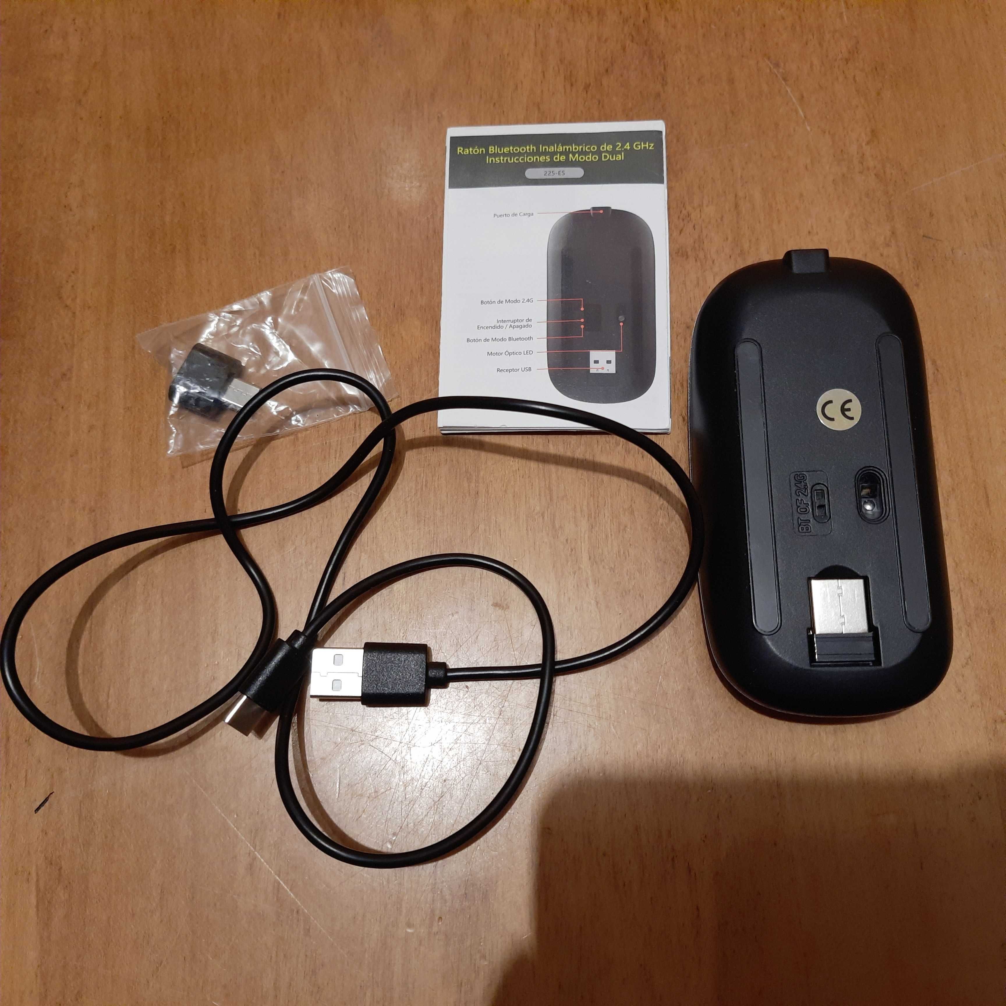Mysz bezprzewodowa z podświetleniem z mini odbiornikiem USB 2,4GHz GRY