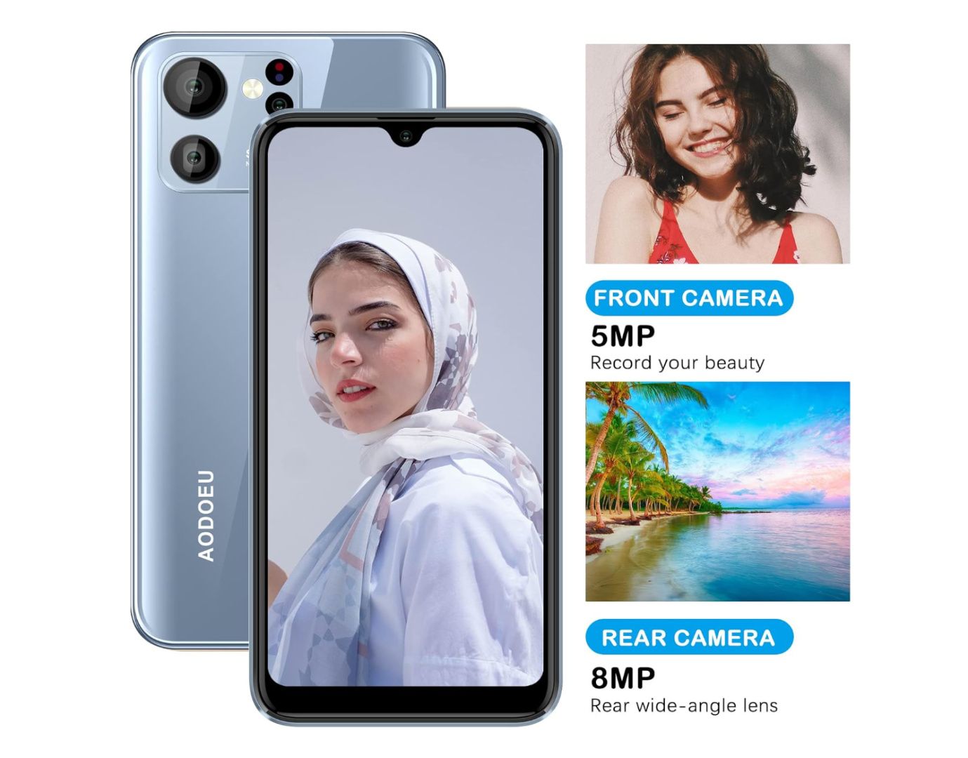 ++Smart Phone 6,3 cala Android 4GB ROM+32GB Dual SIM Face ID 4850mAh++