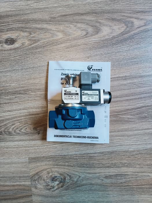 Elektromagnetyczny zawór gazowy odcinający grzybkowy FLAMA ZB-20 3/4"