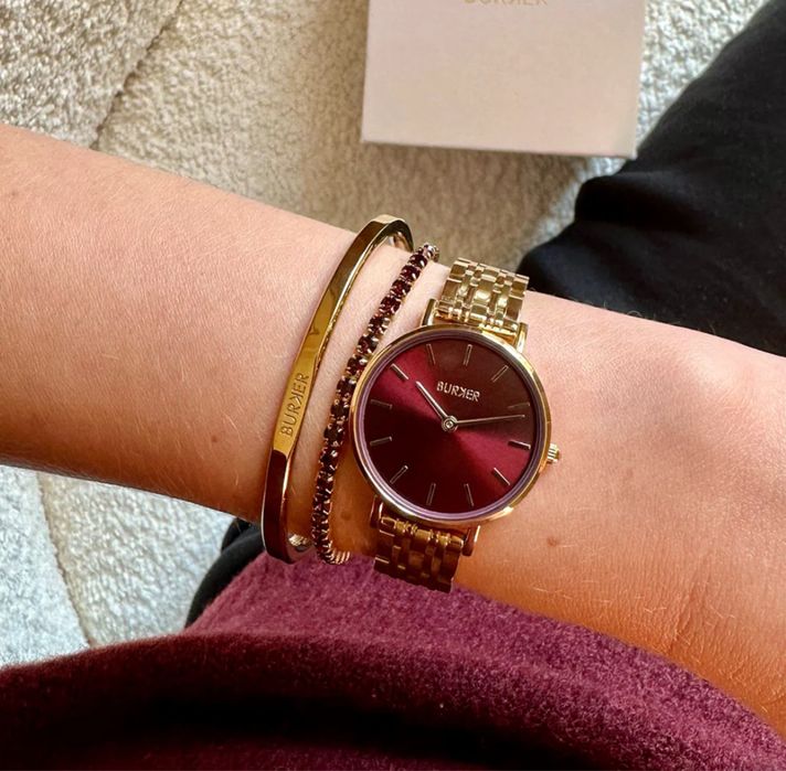 Burker Ruby Petite Gold Burgundy