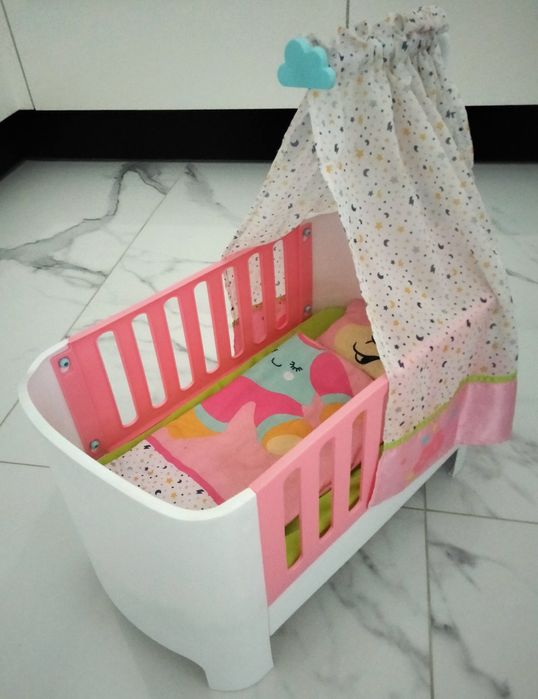 Łóżeczko kołyska Baby Born z baldachimem