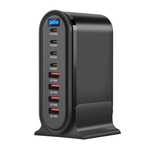 Szybka ładowarka lapto żep telefon 240W 8 portów USB C + 3 kable