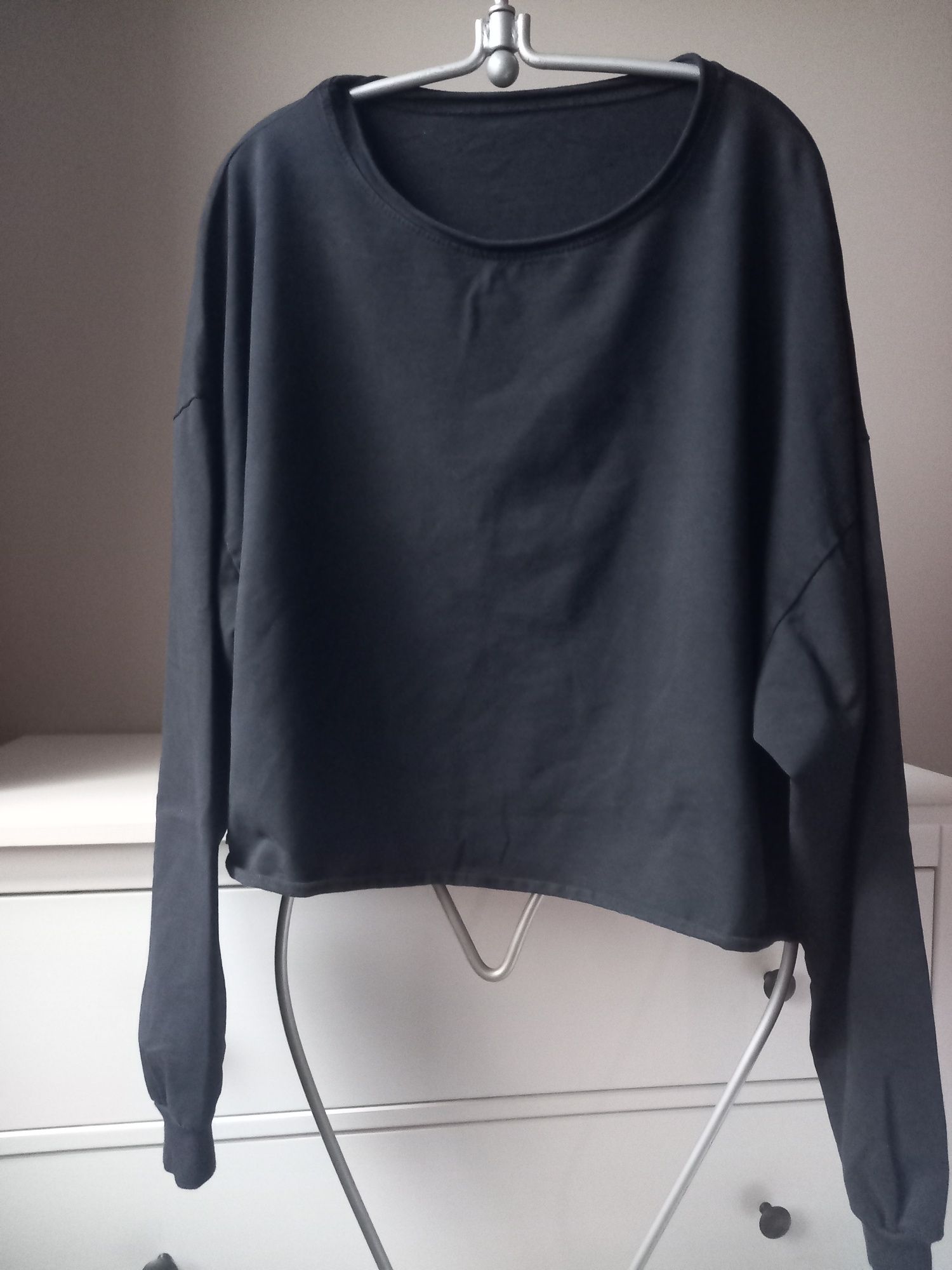 Bluza czarna bawełniana oversize
