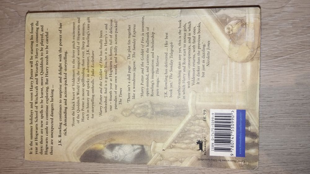 Harry Potter and the Goblet of fire pierwsze wydanie 2000,English book