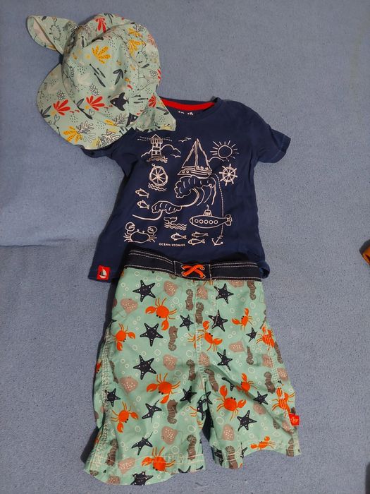 Komplet na lato dla szczupłego chłopca, rozm 86