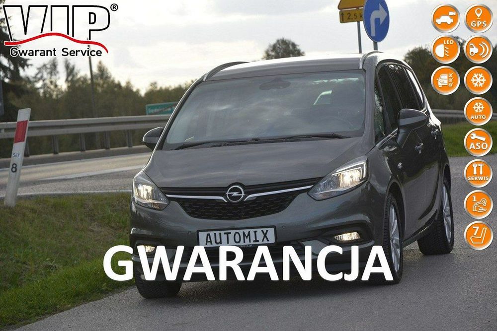 Opel Zafira 1.4Turbo doinwestowany 7osobowy nawigacja hak kamera cofania gwarancja