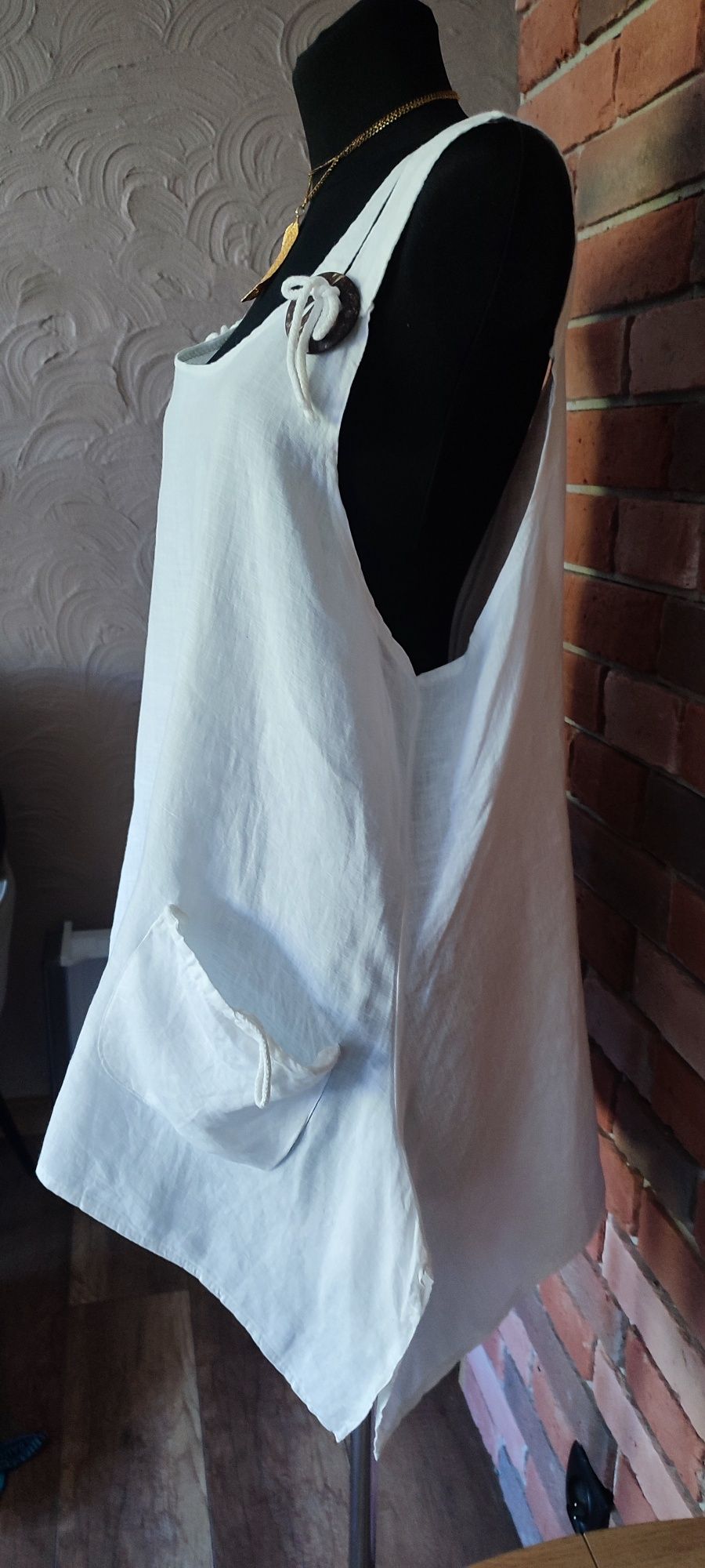 Damska bluzka 100% len roz Xl / XXL