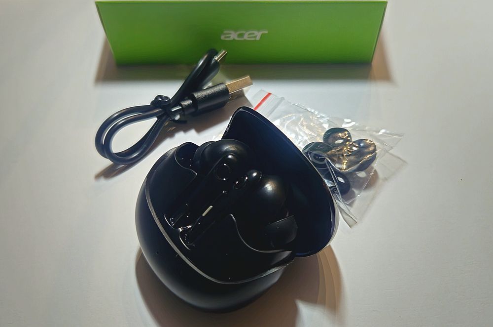 Słuchawki bezprzewodowe Acer TWS douszne Bluetooth Mikrofon Etui