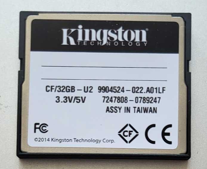 Karta pamięci Compact Flash Kingston 32 GB ultimate 266X