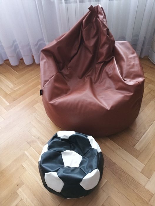 Pufa duża z uchwytem do przenoszenia